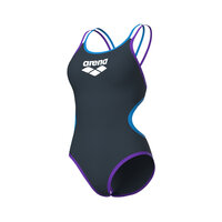 Arena W One Double Cross Back One Piece asphalt-purple 38