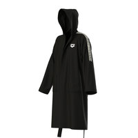 Arena Team Stripe Robe black-white L